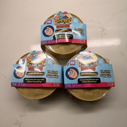 RMS Crazy Fun Mystery Dumpling Glitter Edition Squishy Bun 3-Pack New/Sealed !!!