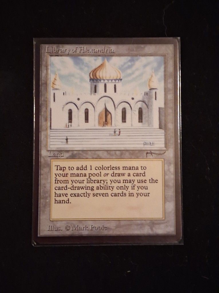 Magic The Gathering ARABIAN NIGHTS LIBRARY OF ALEXANDRIA Good Condition