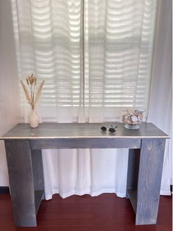 Handcrafted Console/entry way table