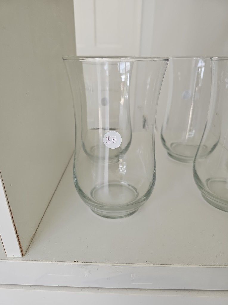 Clear Glass Flower Vase