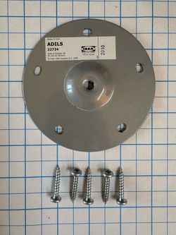 Set of 4 IKEA ADILS Table Leg Plate 22724 for Powder-Coated Steel Legs