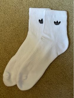 Adidas White Crew Socks