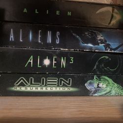 Alien VHS bundle, Alien, Aliens, Alien 3, Alien Resurrection 