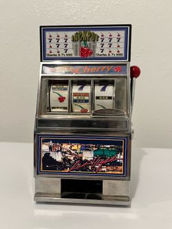 Slot Machine Piggy Bank 7.5” Tall