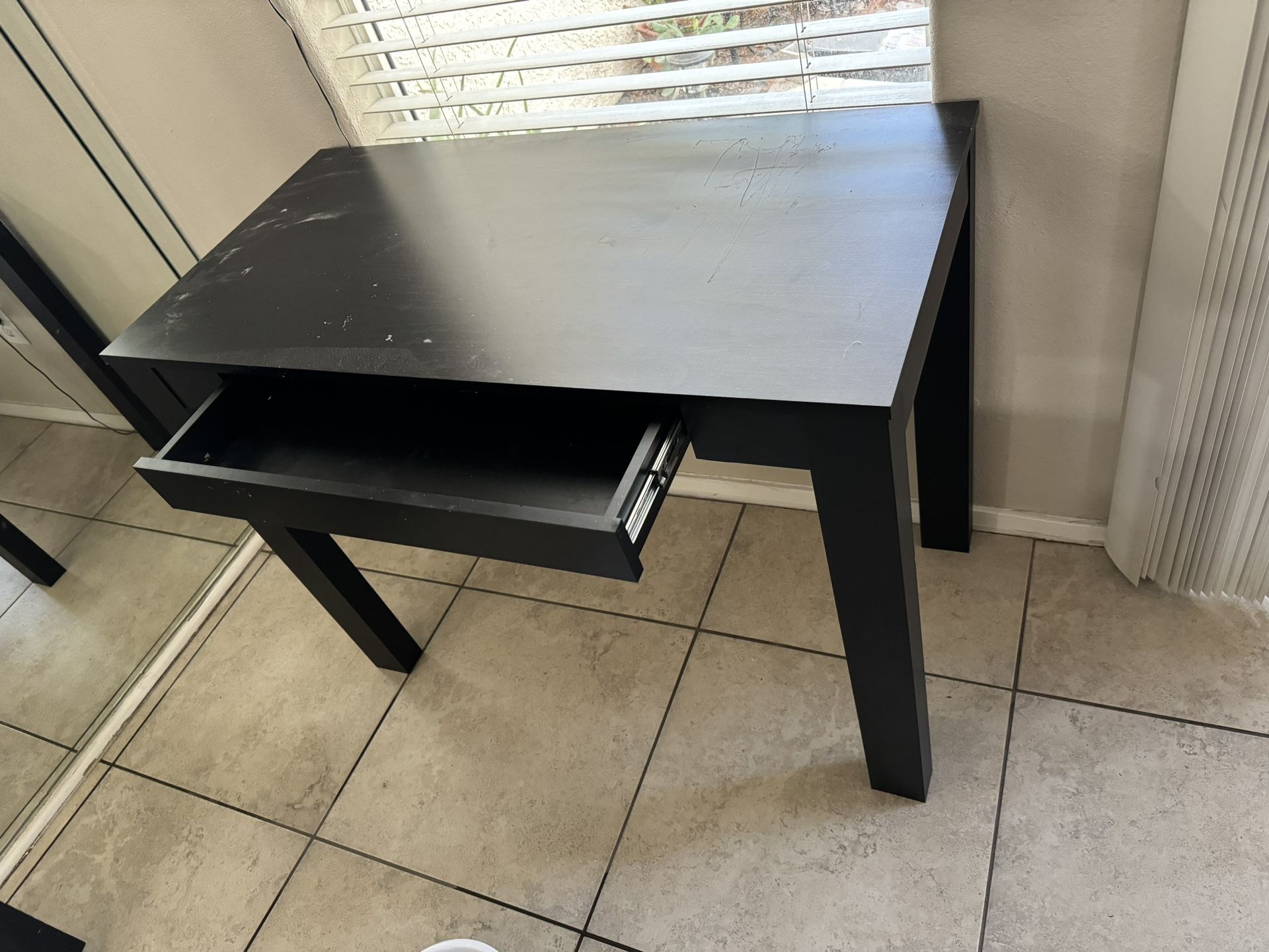 Black Vanity Desk 