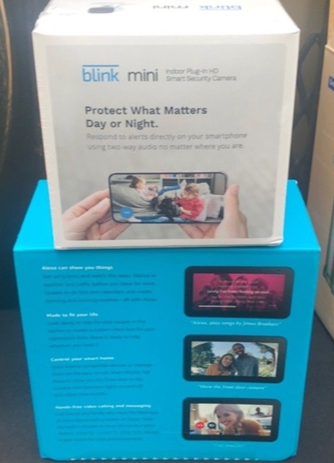Amazon Alexa Echo Show And Blink Mini Brand