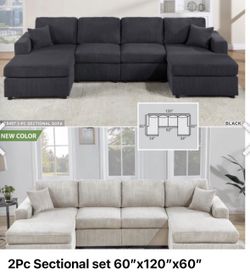 Sectional Set 60”x120”x60”