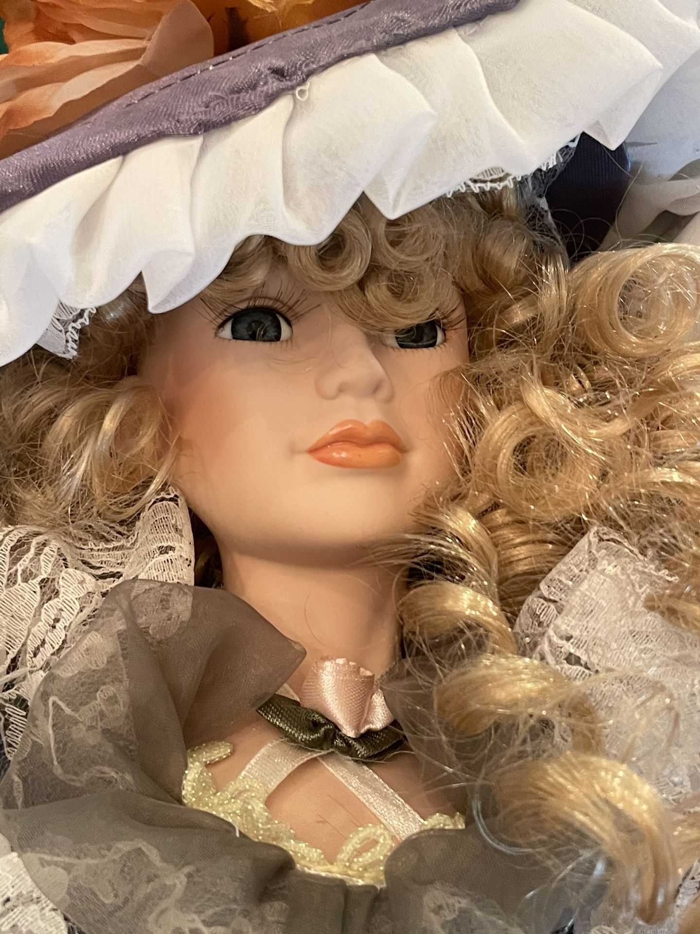 Vintage 23 Inch porcelain Doll