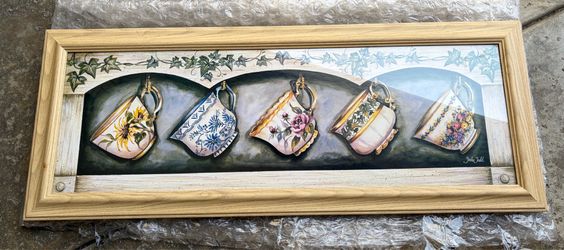 Teacup wall art