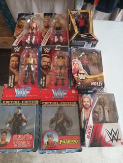 9 New WWE Wrestling Figures (lot)