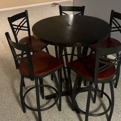 Hi-top Table  w/ 5 Chairs