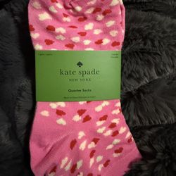 Kate Spade 3 Pk Quarter Sock Nwt