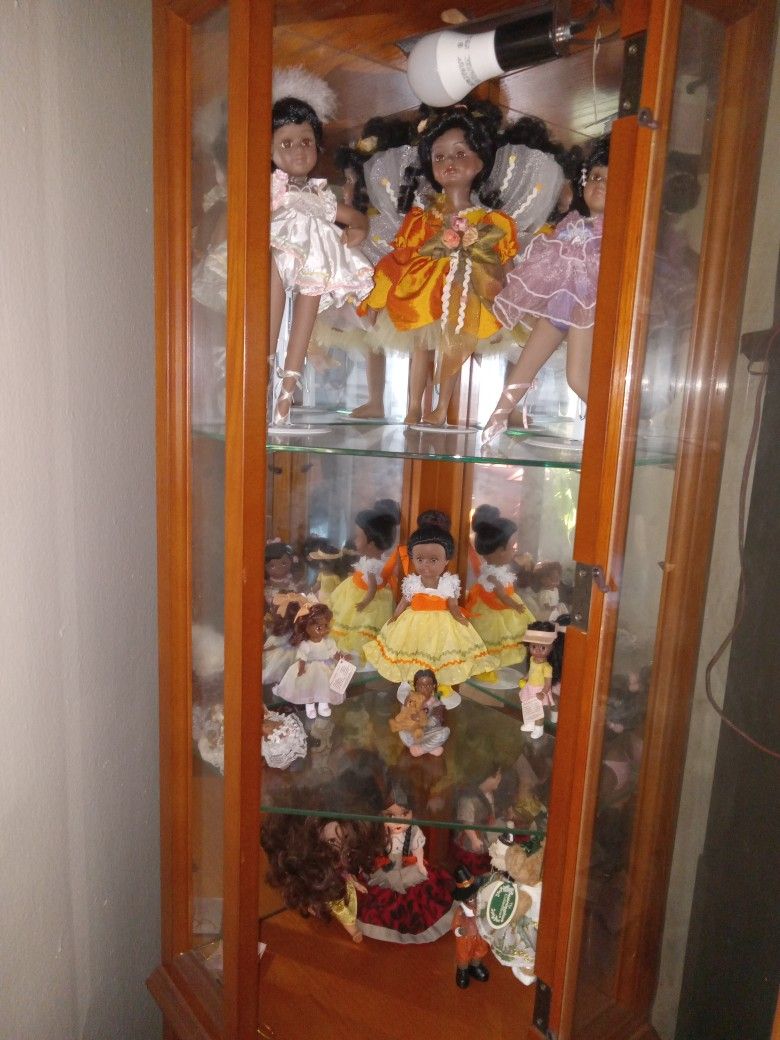 BLACK FEMALE PORCELAIN DOLL COLLECTION (11) DOLLS FOR $100