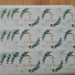 Baptism Paper stickers / Calcomanias de Bautiso.