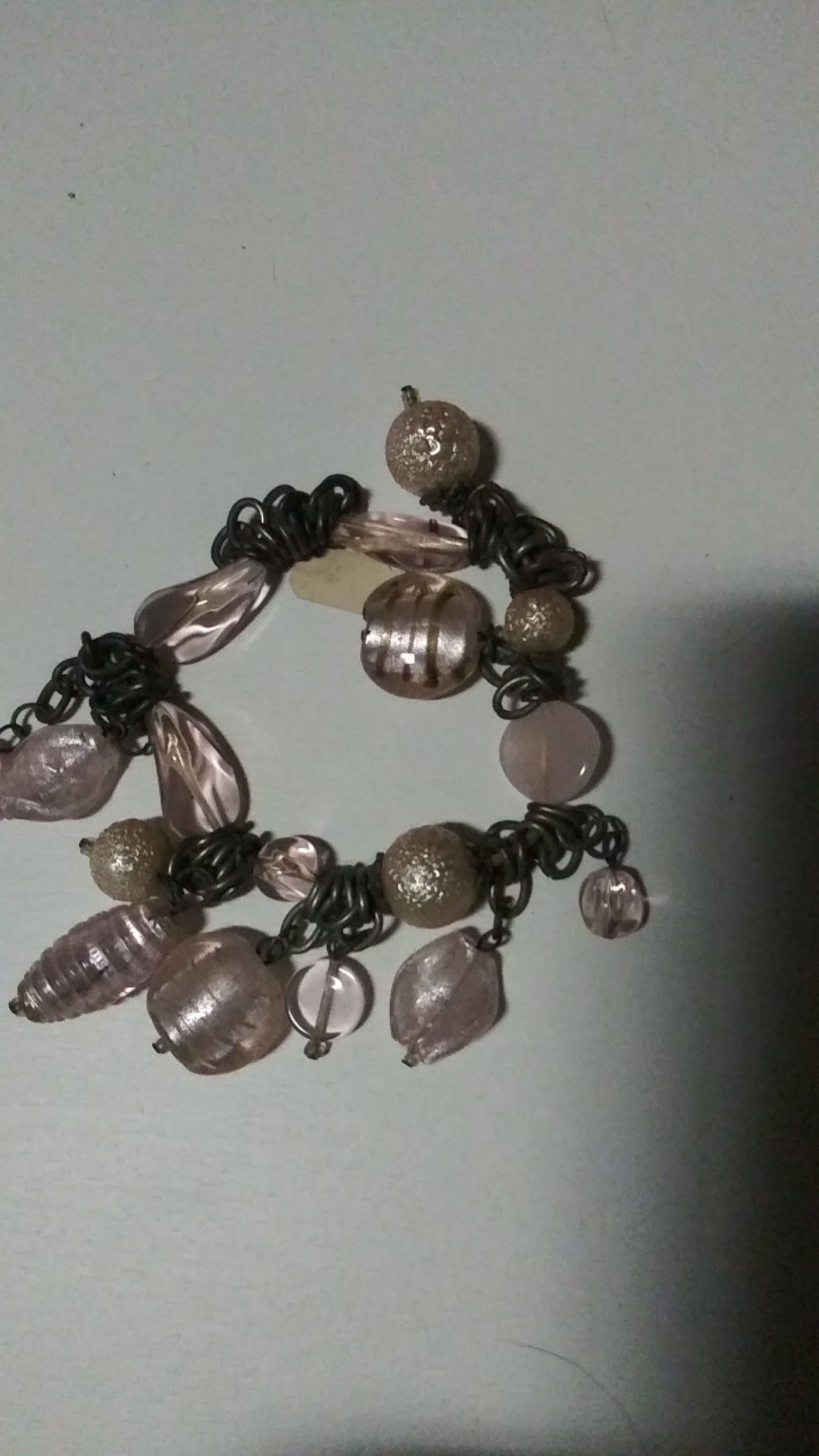 Pink charm bracelet