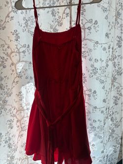 Large red short set