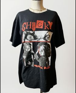 Universal City Studios “ Chucky Wanna Play” Unisex Graphic T- Shirt