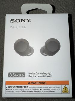 New Sealed Sony WF-C710N Truly Wireless Noise-Canceling Earbuds