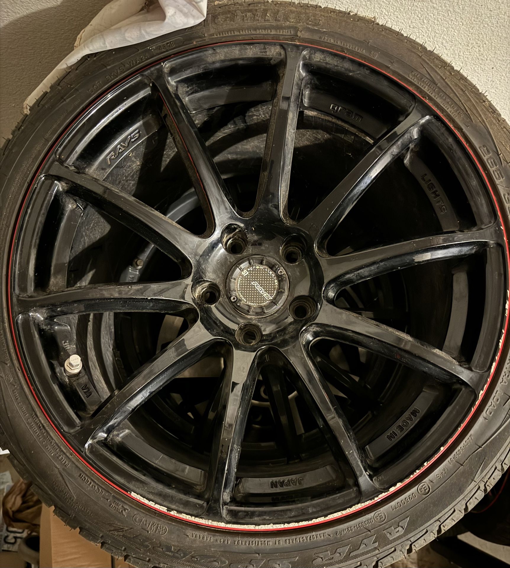 WRX Rays Gram Lights 57 Transcend Rev Limit 5x114.3