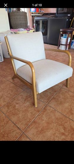 Mid-Century Modern Upholstered Accent Chair