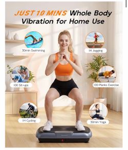 Vibration Plate Exercise Machine Home Gym Body Wokout