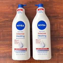 Nivea Intense Healing 72H Nourishing Moisture Body Lotion: For Dry And Very Dry Skin; 16.9 oz (2 For $13)  