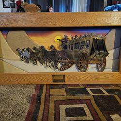 Stagecoach Art Peace Wood & Metal