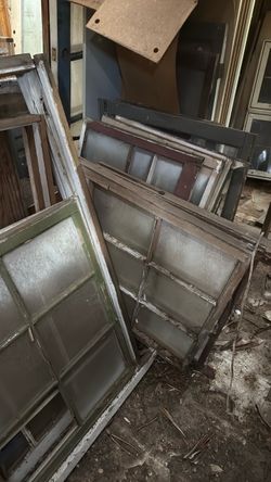 Old window sashes