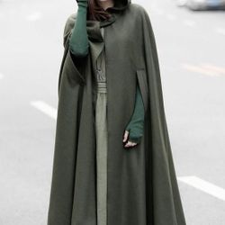 Olive Green Cloak - High Quality / Not Costume!