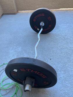 Two 35lb Ethos Plates And Curl Bar Included 