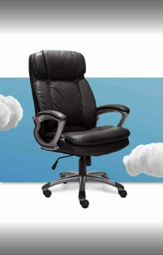 Serta 43675 Big & Tall Executive Office Chair High Back All Day Comfort Ergonomic Lumbar Support, Bo
