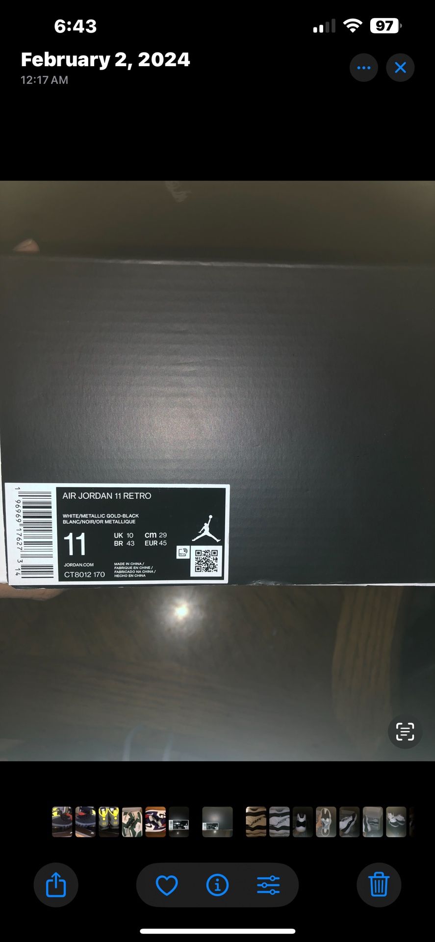 Jordan 11 Gratitude