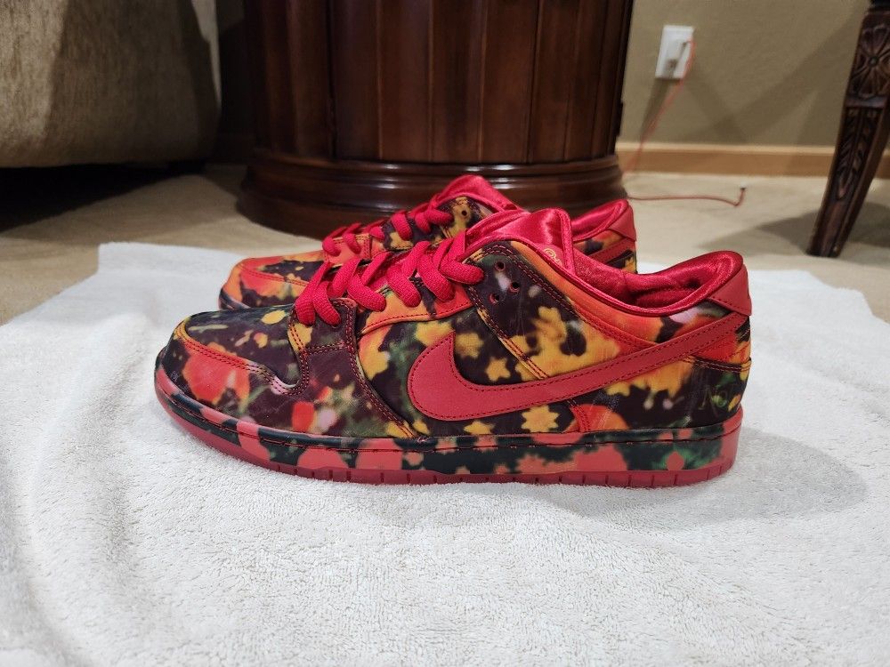 Size 13 - Nike The Wizard of Oz x Dunk SB Low Poppy Field FZ1291-600 NEW without Box