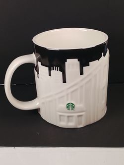 Starbucks 2012 3D Relief San Francisco Skyline 16 Oz. Collector’s Series Mug Cup