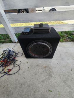 Kicker subwoofer with amplifier