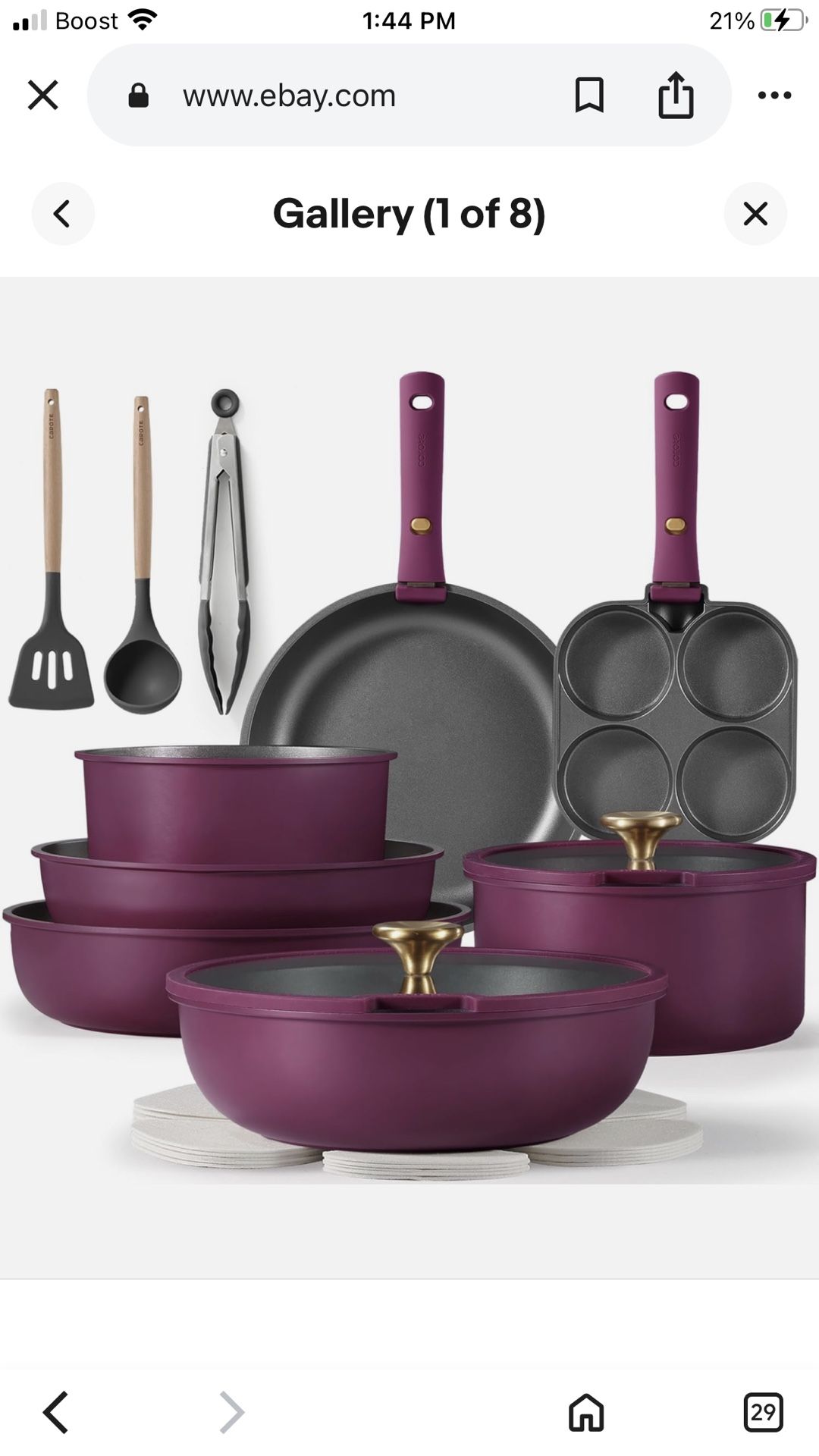 Carote 19 Piece Purple