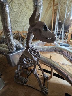 Halloween Skelly Dog - Sitting