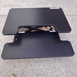 New Adjustable Standing Desk Converter Desk Riser with Laptop Keyboard Workstation Black 24"X 12"