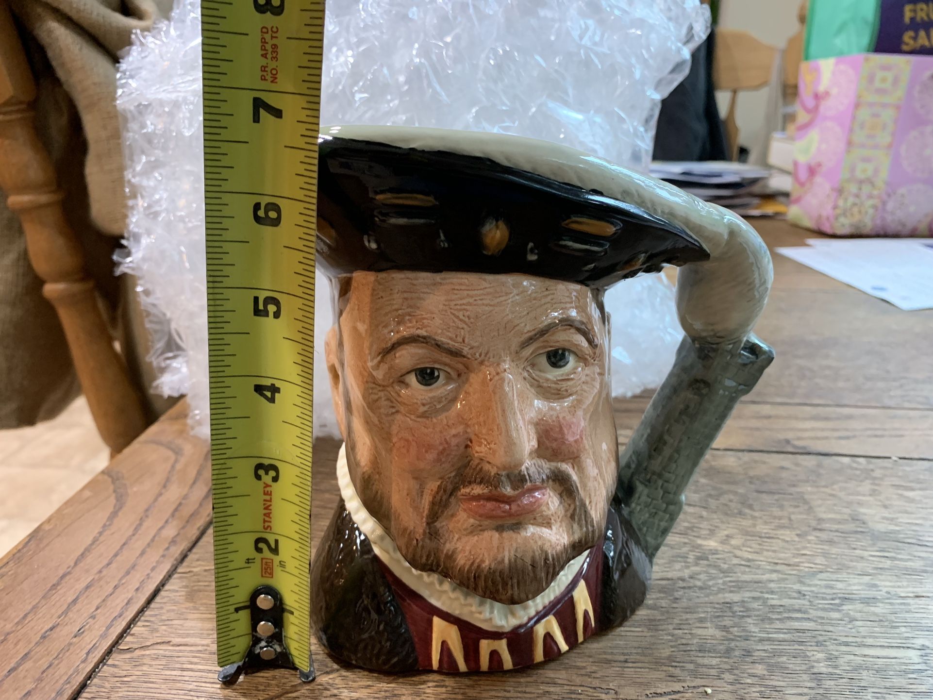 Vintage Royal Doulton Large Toby Mug, Henry VIII
