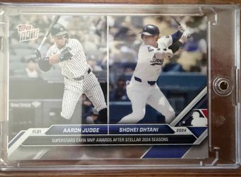 Topps now Shohei Ohtani Aaron Judge baseball card