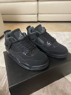 Air Jordan 4 Retro "Black Cat" – Youth Size 6.5Y