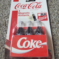 Coca-Cola Four Magnets Vintage 1995