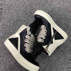 Rick Owens Leather Low Sneakers 31