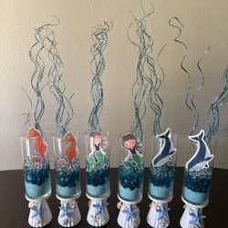 Ocean Or Under The See Party Centerpieces 6 Total 