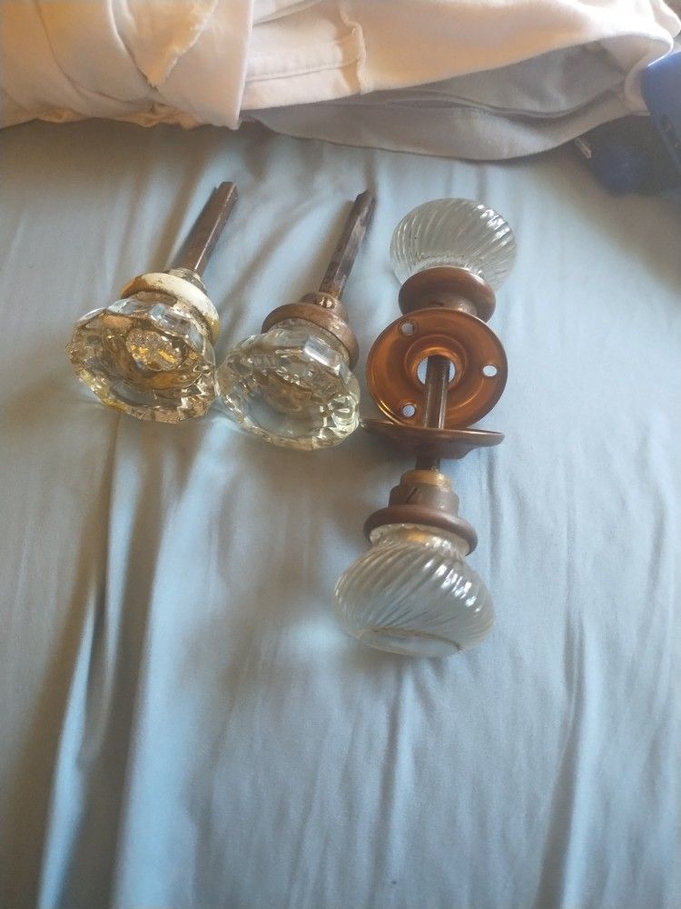 Glass Door Knobs Vintage