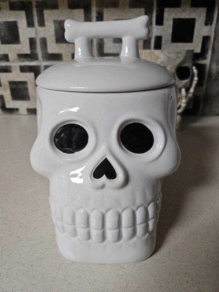 Skull Cookie Jar Sugarskull