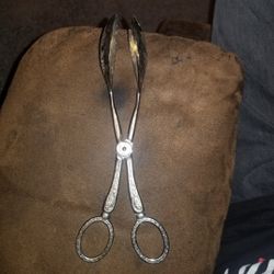 Vintage Silver Plated Tongs