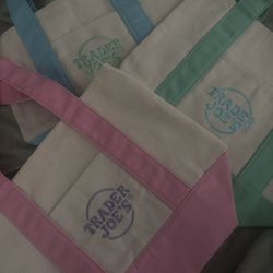 Three Trader Joe’s Mini Tote Bags 