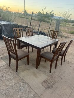 6 Chairs Dinning Table Set