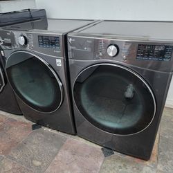 💢💯LG SET STEAM WASHER AND ELECTRIC DRYER LIKE NEW ✔️ 